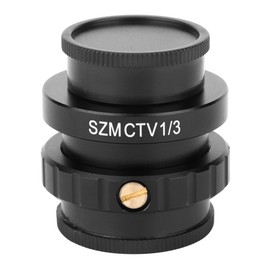 SZMCTV 1/3 Adapter C Mount Lens Adapter for Trinocular Stereo Microscope Video Camera