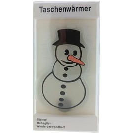 Pocket Warmer Hand Warmer Snowman Motif