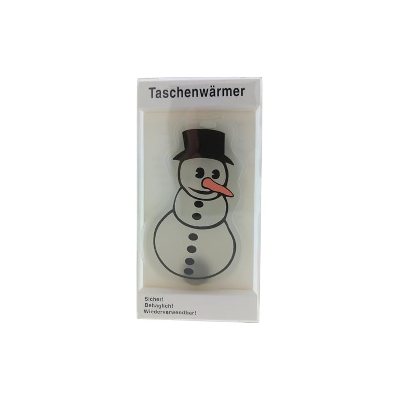 Pocket Warmer Hand Warmer Snowman Motif