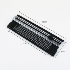 Ginhkok Paper Cutter, Paper Cutter, A4 Size, Lightweight Mini Cutting Machine, Replacement Blade, Slide Cutter, Cardboard Cutter, Ideal for Office Paper, Photo Paper, Coupon, Label Card, etc. With