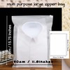 Marrie Frosted Resealable Bags Ziplock Seal Plastic Bag for Clothes