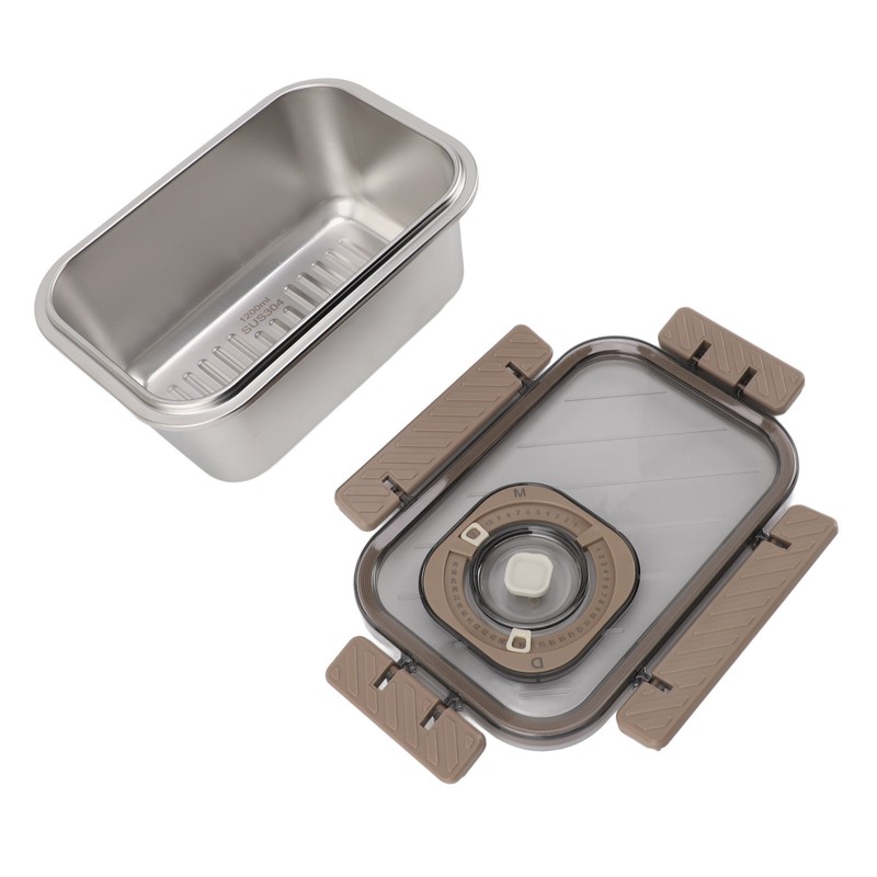 304 Stainless Steel Food Storage Container with Lid Leakproof Bento