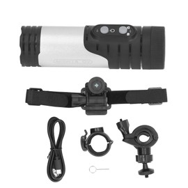 Bike Helmet Camera WiFi 4K Anti Shaking 120 Degree Wide Angle Shooting Action Camera for Riding Outdoor Silver