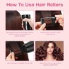 Heatless Hair Rollers Set - 35-Piece Multi-Size Curling Kit with
