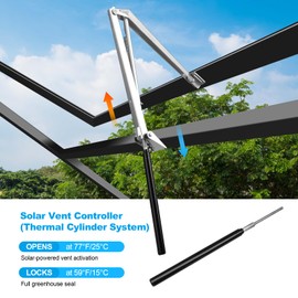Buycitky Auto Roof Vent Opener 2PCS Greenhouse Automatic Vent Window Opener Greenhouse Accessories Solar Heat Sensitive Auto Vent Kit Gardening Tools for Ventilation