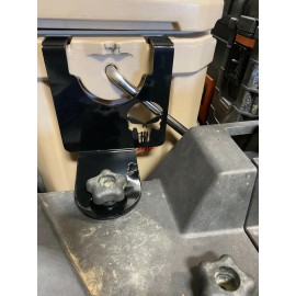 Polaris RZR TURBO-S Cooler Mount for Ozark Trail 26qt PUNISHER THEME Powder Coated BLACK