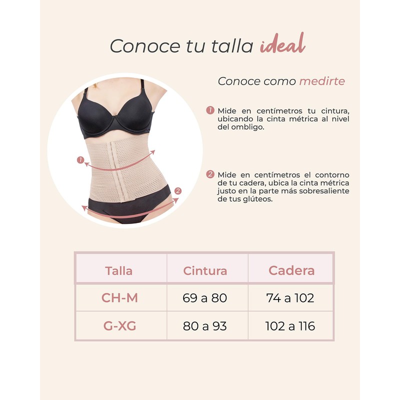 BODY CONTROL Faja Moldeadora Doble Ajuste 2225 Grande-Extra Grande