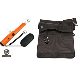 Calces365 Metal Detector Pinpointer Waterproof 360° Scanning Bundle (Pinpointer with Finds Pouch)