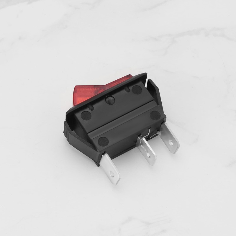 ECSiNG 2pcs Red 12v 20A Rocker Switch 3-Pin 2-Position LED