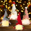 UCAMP Christmas Decoration Gnome with Light, 4 Pieces Christmas Gnome