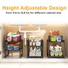 Under Sink Organizer, 2-Tier Pull Out Cabinet Organizer, Kitchen Bathroom