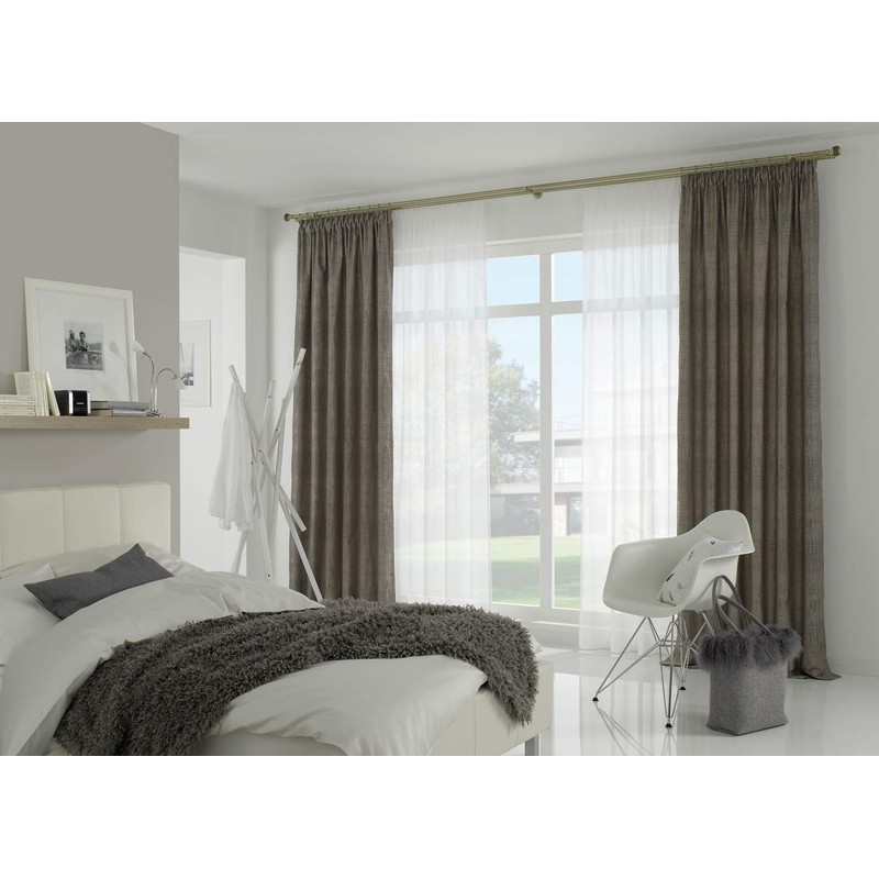 Gardinia Combination Support 2-Track Open for Diameter 19 mm Champagne