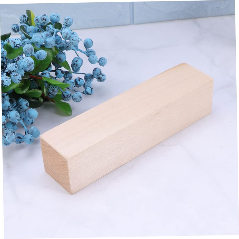Gatuida DIY Handmade Natural Beech Wood Block Small Craft Plank