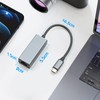HEEDU Adaptador USB C a Ethernet, RJ45 a Tipo C