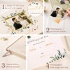 Wedding Guest Book, Linen Guest Book Wedding Reception, Elegant Polaroid