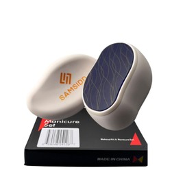 SAMSIDD Foot File, Callus Remover, Nano Crystal Glass Foot Scrubber, Professional Foot Care Tool, Hard Skin Remover, Suitable for Wet and Dry Use, Portable (Blue)