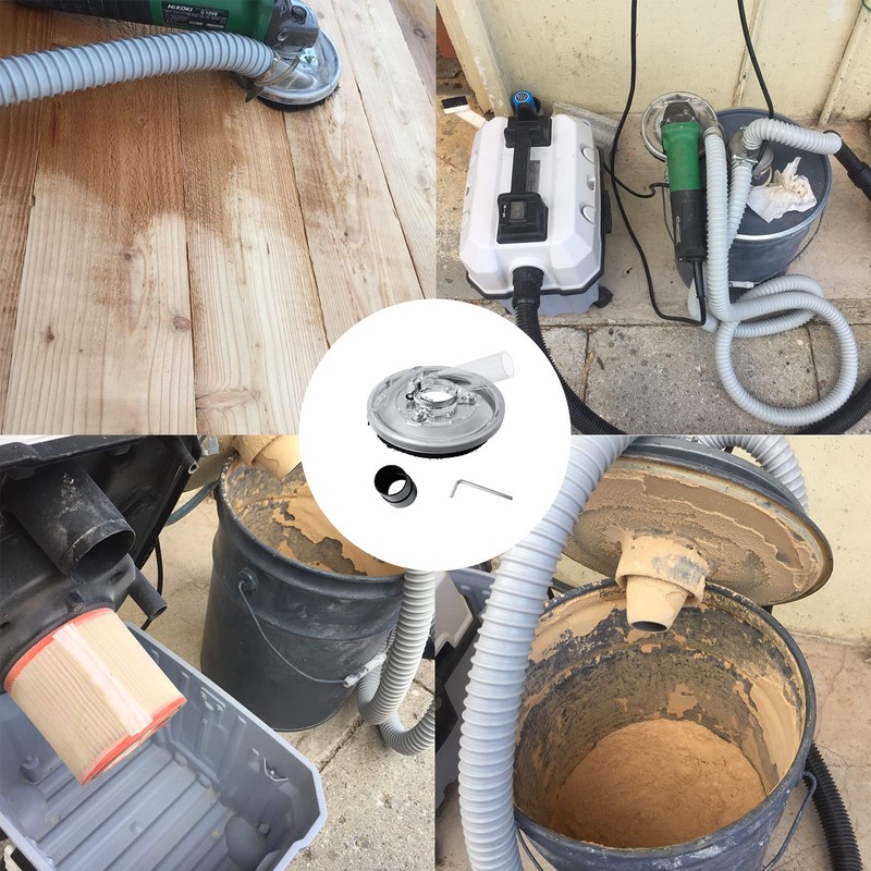 Ligefoy Dust Collection Cover, Dust Cover, Disc Grinder, Dry Grinding