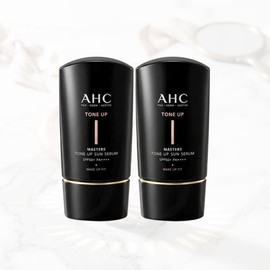 AHC Masters Tone-Up Sun Serum 50ml 2 pcs. Moist moisture and radiance sunscreen / AHC 마스터즈 톤업 선세럼 50ml 2개 촉촉한 수분 광채 자외선차단제
