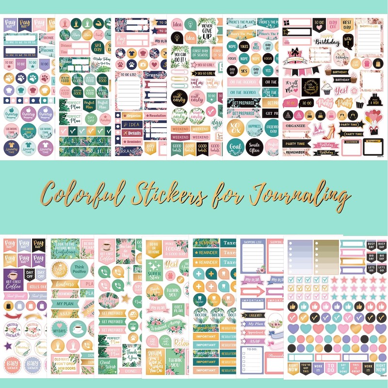 Planner Stickers - Monthly Planner Stickers and Accessories 25 Pages