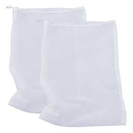 Therpin Reusable Nylon Fine Mesh Food Strainer Bag, All Purpose Food Grade Filter for Almond Milk, Coffee, Home Brewing, Hop, Juice (45cm x 30cm, 2 Pcs)