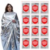 Emergency Blankets for Survival Blanket x12, Mylar Blankets, Space Blanket