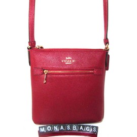 Coach New CE871 Mini Rowan File Crossbody Bag 1941 Red Leather NWT $250