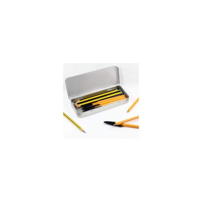 'Pigeon Pixel Art' Metal Hinged Stationery Tin/Storage Box (TT00226144)