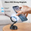 iBrookAuction 360 Vacuum Strong Magnetic Phone Holder Suction Cup Car
