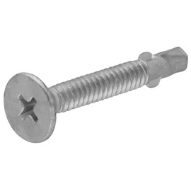 The Hillman Group 47296 1/4-20 x 2-3/4-Inch Flat Head Self Drilling Screw with Wing Phillips Drive