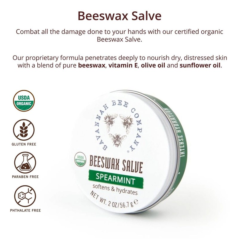 Savannah Bee Company Original Beeswax Salve - Deep Moisturizer Hand
