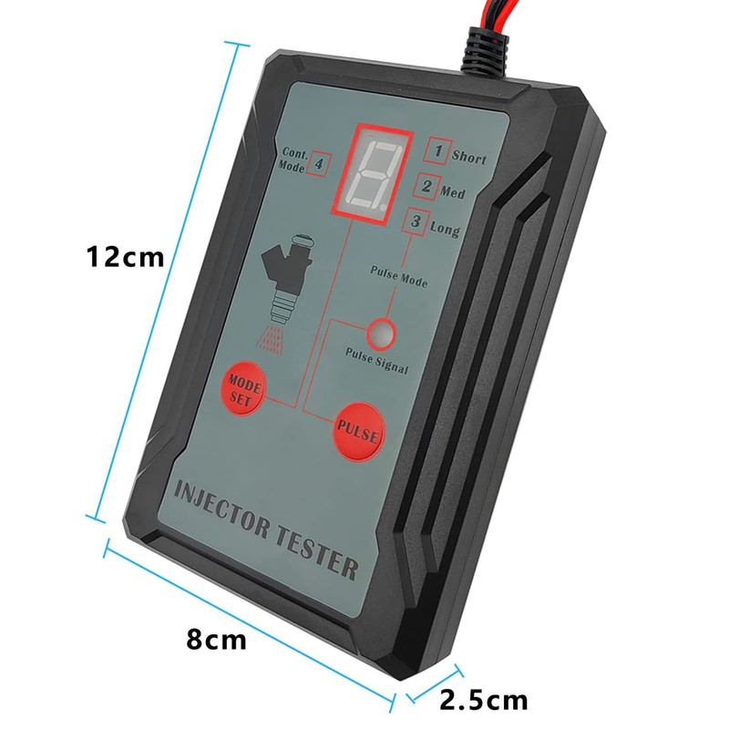 Domary Fuel Injector Tester and Adapter for Diagnosis Cleaning of