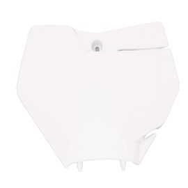 OUKENS Motorcycle Front License Plate, Motorcycle Number Plate, ABS Plastic, Motorcycle Name Plate Cover for EXC 150 250 300 TPI 2020 to 2022 (White)