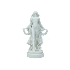 Flora Goddess Golden Maiden of Blossoms Flowers Cast Marble Statue Sculpture