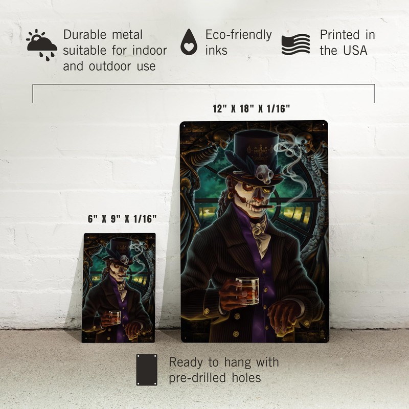 Lantern Press 12x18 Inch Metal Sign, Voodoo