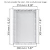 HVAC OV 8 x 12 Inch White Rectangular ABS Plastic