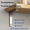 SAYAYO Heavy Duty Floating Shelf Bracket 4 Inch x 4
