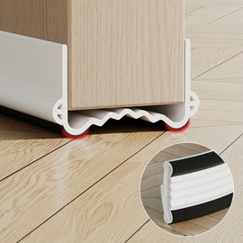 Door Gap Sealing Strip Door Gap Sealer (Black) 2ea