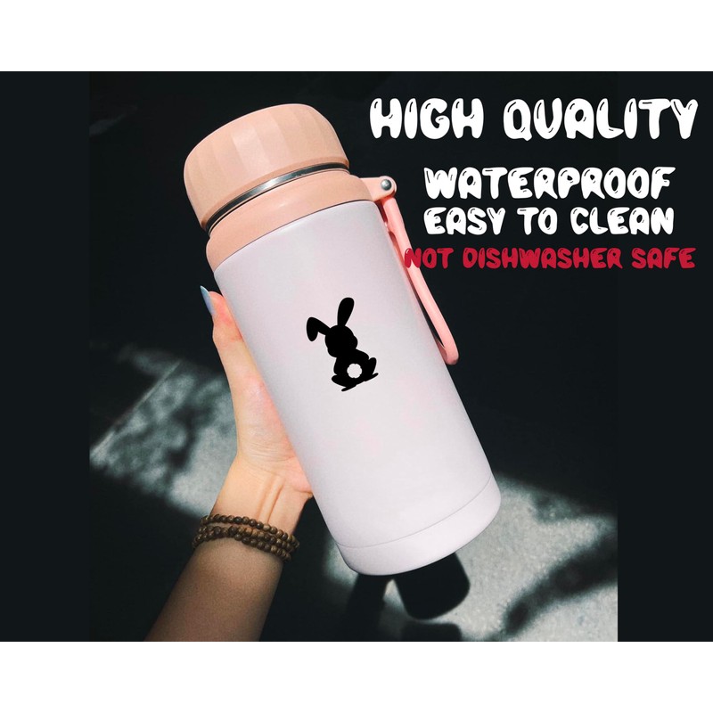 11 x Cute Bunny Rabbit Silhouette Waterproof Sticker Pack -