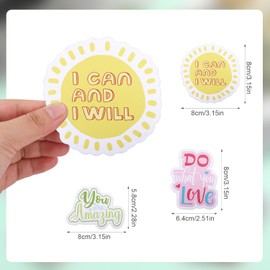16pcs Inspirational Magnets, Positive Saying Motivational Affirmation Quotes Magnets for Fridge Accessories Mental Health Magnetic for Refrigerator Locker Decorations Kitchen Office School Whiteboard