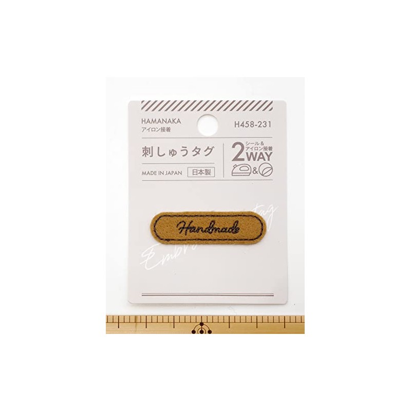 Hamanaka Seal & Iron On Patch Embroidery Tag 2nd Logo,