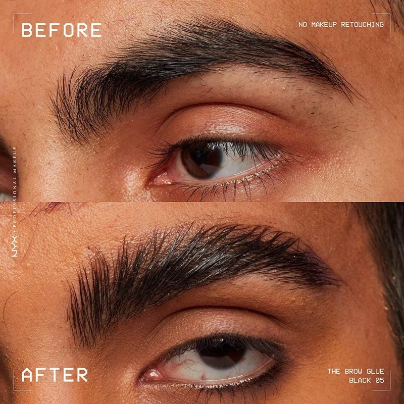 Nyx Fijador Cejas Brow Glue Gel Extreme Hold Tono Negro