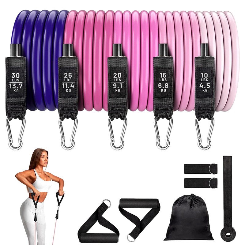 Maciun Workout Bands Set, Exercise Bands Set | 11 Workout