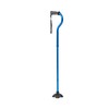 Medline Offset Folding Cane, 4-Point Base with Cushioned Gel Handle,
