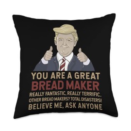 Check out my Bread maker Shirts Trump You are A Bread Maker Throw Pillow, 18x18, Multicolor