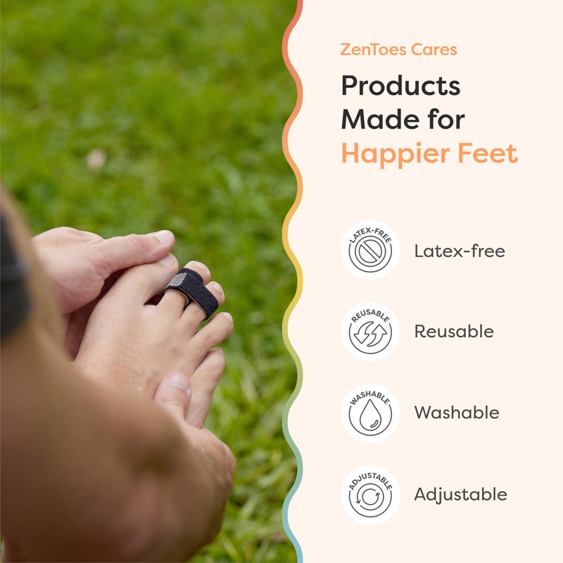 ZenToes Hammer Toe Corrector for Women & Men - Reusable