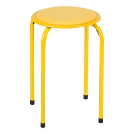 Fat Catalog - ALT-1102AC-SO ALT1102ACSO Metal Stack Stools with Padded Seat, Red/Purple/Blue/Green/Yellow (Pack of 5)
