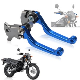 USTPO Dirt Bike Brake Clutch Lever Pivot Folding Levers Set CNC for TW 200 TW200 TW225 1991-2024 XT250 2008-2024 WR250R 2008-2020 WR250X 2008-2017 TTR250 1999-2006 Dirt Pit Bike Blue