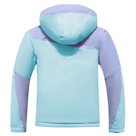 PHIBEE Girls' Sportswear Waterproof Windproof Snowboard Ski Jacket Blue/Purple 16