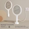GeckoMan Rotating Head Electric Fly Swatter Racket Rechargeable Bug Zapper