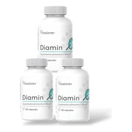 3 Pack Diamin Suplemento Alimenticio Regula Azúcar 100 Caps